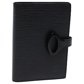 Louis Vuitton-LOUIS VUITTON Epi Z Agenda PM Day Planner Cover Black R20092 LV Auth 71362-Black