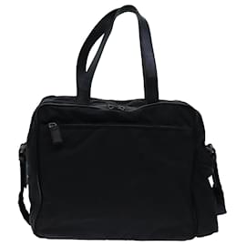 Prada-PRADA Business Bag Nylon Noir Auth 71913-Noir