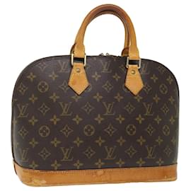 Louis Vuitton-Bolso de mano Alma con monograma LOUIS VUITTON M51130 LV Auth 71465-Monograma