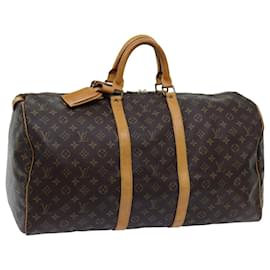 Louis Vuitton-Louis Vuitton-Monogramm Keepall 55 Boston Bag M.41424 LV Auth 72389-Monogramm