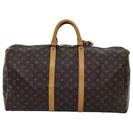 Louis Vuitton-Louis Vuitton-Monogramm Keepall 55 Boston Bag M.41424 LV Auth 72389-Monogramm