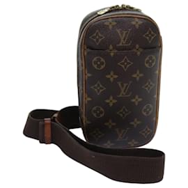 Louis Vuitton-LOUIS VUITTON Monogram Pochette Gange Shoulder Bag M51870 LV Auth 71676-Monogram