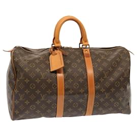 Louis Vuitton-Louis Vuitton-Monogramm Keepall 45 Boston Bag M.41428 LV Auth 72660-Monogramm