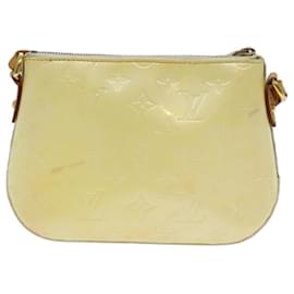 Louis Vuitton-LOUIS VUITTON Monogram Vernis Minna Street Shoulder Bag Perle M91509 auth 71688-Other