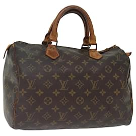 Louis Vuitton-Louis Vuitton Monogram Speedy 30 Hand Bag M41526 LV Auth 71477-Monogram