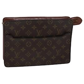 Louis Vuitton-Bolso de mano con monograma Pochette Homme de LOUIS VUITTON M51795 LV Auth 71660-Monograma