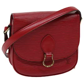 Louis Vuitton-LOUIS VUITTON Epi Saint Cloud PM Shoulder Bag Red M52217 LV Auth 72331-Red