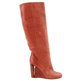 Maison Martin Margiela-Leather boots-Red