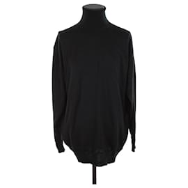 Saint Laurent-CAMISOLA DE ALGODÃO-Preto