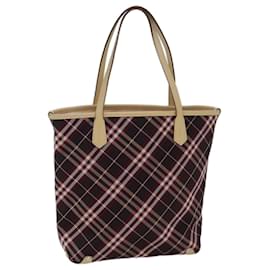 Burberry-BURBERRY Blue Label Tote Bag Canvas Brown Auth ki4342-Brown