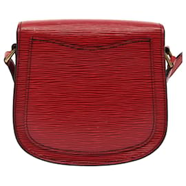 Louis Vuitton-LOUIS VUITTON Epi Saint Cloud PM Bolso de hombro rojo M52217 Bases de autenticación de LV13789-Roja