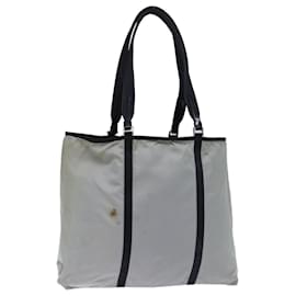 Prada-PRADA Tote Bag Nylon Gray Auth 72560-Grey