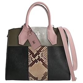Louis Vuitton-Louis Vuitton Louis Vuitton City Steamer PM shoulder bag in leather and python-Other