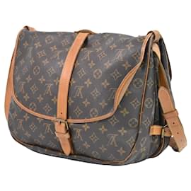 Louis Vuitton-Louis Vuitton Saumur 35-Castaño