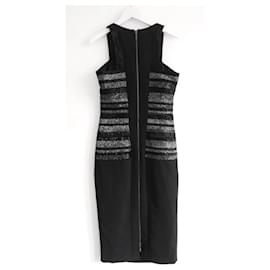 Amanda Wakeley-Amanda Wakeley beaded  black pencil dress-Black