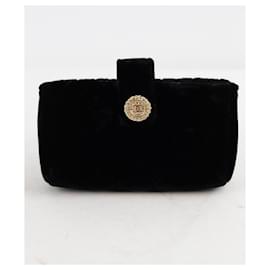 Chanel-Velvet coin purse-Black