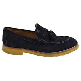 Louis Vuitton-Leather loafers-Black
