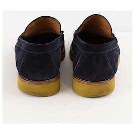 Louis Vuitton-Leather loafers-Black