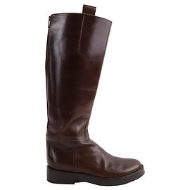 Ann Demeulemeester Botas de cuero Castaño