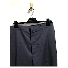 Balenciaga-BALENCIAGA Pantalón T.Lana M internacional-Azul