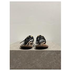 Valentino Garavani-VALENTINO GARAVANI  Sandals T.eu 35.5 leather-Black
