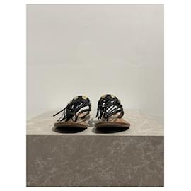 Valentino Garavani-VALENTINO GARAVANI Sandalen T.EU 35.5 Leder-Schwarz