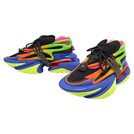 Balmain-NEW BALMAIN UNICORN TRAINERS YM SHOES1VJ309KNHC 42 SNEAKERS SHOES-Multiple colors