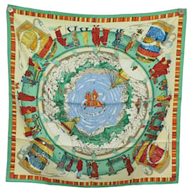 Hermès-NEW HERMES PRAYERS TO THE WIND SCARF. RYBALTCHENKO SQUARE 90 IN SCARF SILK-Multiple colors