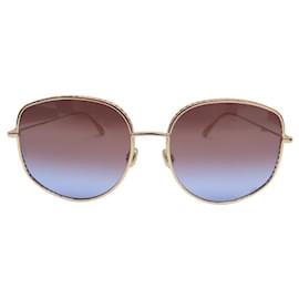 Christian Dior-NEW DIOR BY DIOR DDBYB SUNGLASSES IN GOLD METAL + SUNGLASSES BOX-Golden