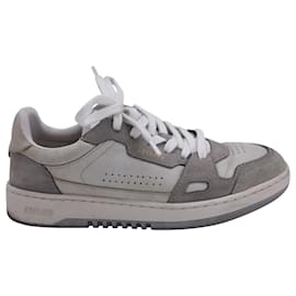 Axel Arigato-Axel Arigato Dice Lo Nubuck-Trimmed Sneakers in Grey Leather-Grey