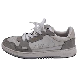 Axel Arigato-Axel Arigato Dice Lo Nubuck-Trimmed Sneakers in Grey Leather-Grey