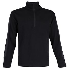 Comme Des Garcons Comme des Garçons Half-Zip Sweatshirt in Black Wool Black