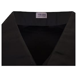 Prada-Prada Dress Shirt in Black Cotton-Black
