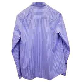 Stella Mc Cartney-Stella McCartney Striped Shirt in Blue Cotton-Blue