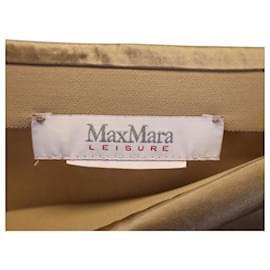Max Mara-Falda midi Max Mara Tan Blando en acetato beige-Castaño,Beige