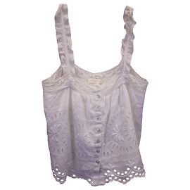 Top Sully Under The Archway de algodón blanco de LoveShackFancy Blanco