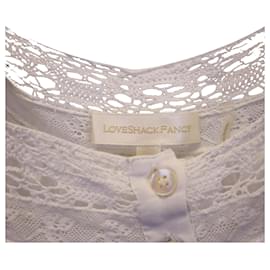 LoveShackFancy-Haut LoveShackFancy Under The Archway Sully en coton blanc-Blanc