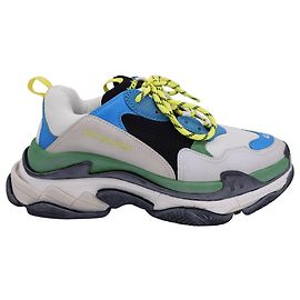 Balenciaga Baskets Triple S en Polyuréthane Multicolore Autre Imprimé python