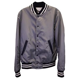 Cazadora bomber a rayas Sandro de nailon gris Gris