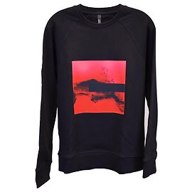 Pull imprimé Neil Barrett en coton noir Noir