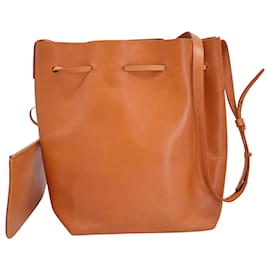 Mansur Gavriel-Mansur Gavriel Bucket Bag in Brown Leather-Brown