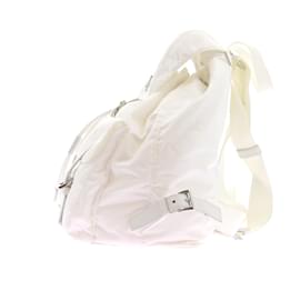 Prada-PRADA Mochilas T.  poliéster-Blanco