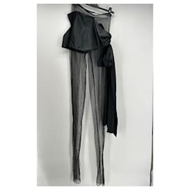 Acne-ACNE STUDIOS Pantalon T.International S Polyester-Noir