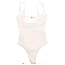 Off White-OFF-WHITE Costume da bagno T.fr 40 poliestere-Bianco