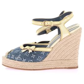 Louis Vuitton-LOUIS VUITTON Sandalen T.EU 36 Stoff-Mehrfarben