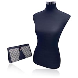 Gucci-Pochette de sac cosmétique Web en toile monogramme bleu vintage-Bleu