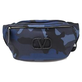 Valentino-Valentino Camouflage Print Bum Bag  Canvas Crossbody Bag TY2b0827MPR in Excellent condition-Other
