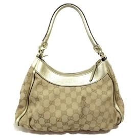 Gucci-Gucci GG Canvas Abbey D Ring Shoulder Bag  Leather Crossbody Bag 190525 in good condition-Other