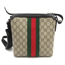 Gucci-Sac à bandoulière en toile Gucci GG Supreme Ophidia Messenger Bag 471454 en bon état-Autre