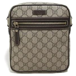 Gucci-Gucci GG Canvas Front Zip Messenger Bag  Canvas Crossbody Bag 233268 in excellent condition-Other